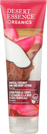 Desert Essence: Organics Hand And Body Lotion Tropical Coconut, 8 Oz