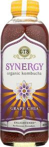 Gt's Enlightened: Grape Chia Kombucha, 16 Oz - RubertOrganics