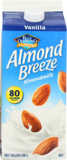 Blue Diamond: Almond Breeze Almondmilk Vanilla, 64 Oz - RubertOrganics