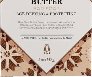 Nubian Heritage: Bar Soap Raw Shea Butter With Soy Milk Frankincense And Myrrh, 5 Oz - RubertOrganics