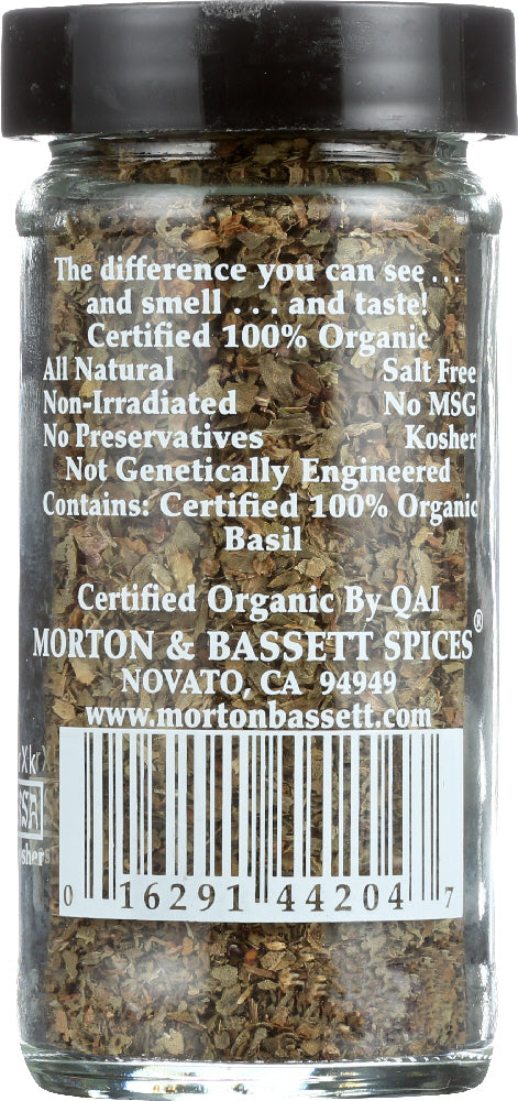 Morton & Bassett: 100% Organic  Basil, .8 Oz