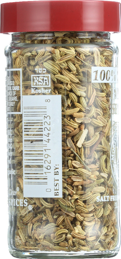 Morton & Bassett: Organic Fennel Seed, 1.2 Oz