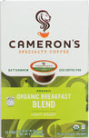 Camerons Coffee: Breakfast Blend Organic Coffee 12 Packets, 4.33 Oz