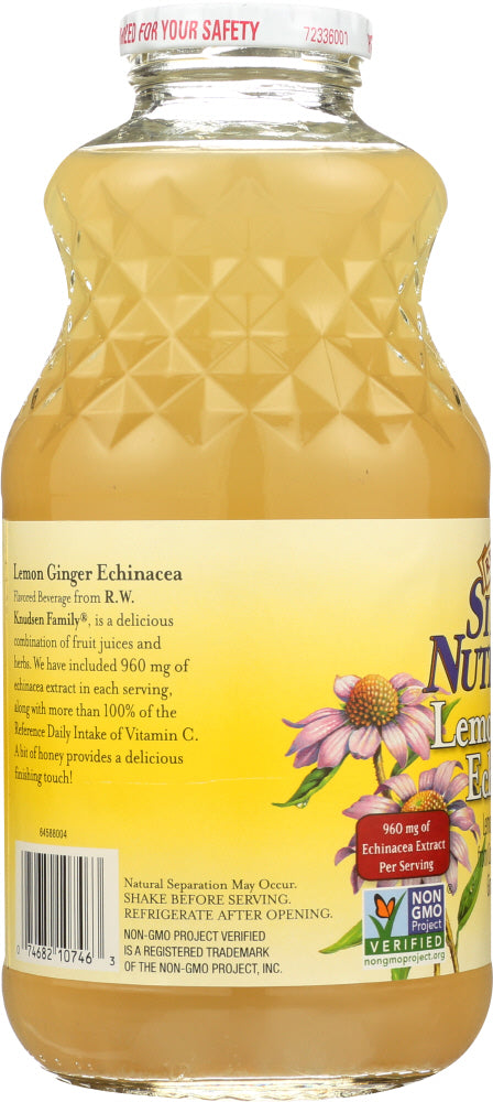 R.w. Knudsen Family: Simply Nutritious Lemon Ginger Echinacea Juice, 32 Oz