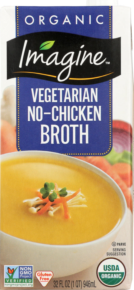 Imagine: Organic No-chicken Broth, 32 Oz