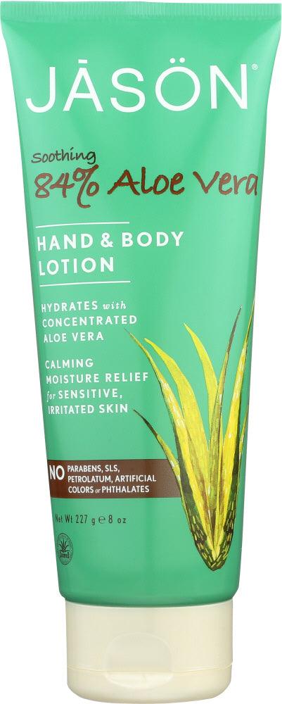 Jason: Hand & Body Lotion Soothing 84% Aloe Vera, 8 Oz - RubertOrganics