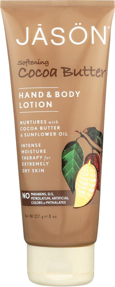 Jason: Hand & Body Lotion Softening Cocoa Butter, 8 Oz - RubertOrganics