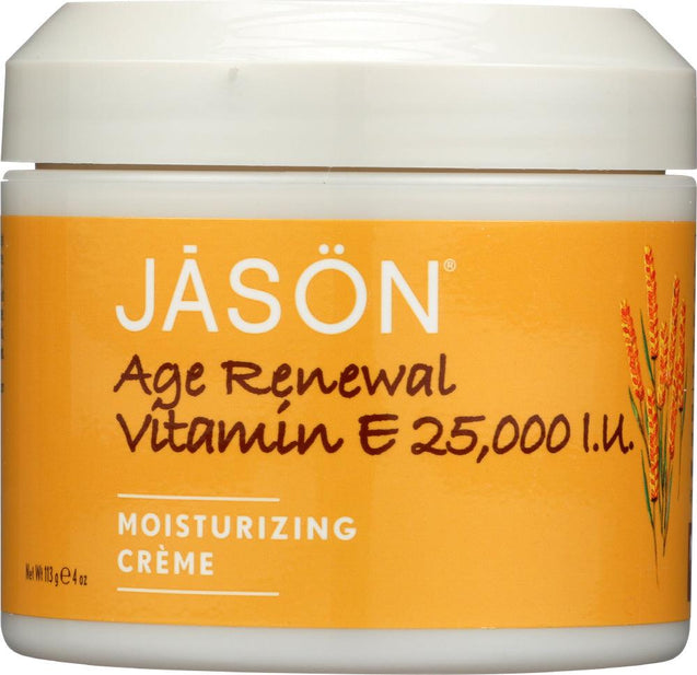 Jason: Age Renewal Vitamin E Moisturizing Creme 25,000 Iu, 4 Oz - RubertOrganics