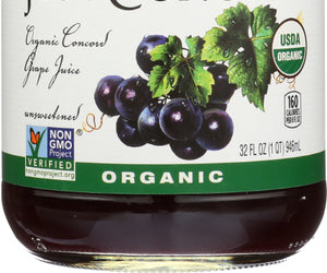 R.w. Knudsen Family: Organic Juice Just Concord Grape, 32 Oz