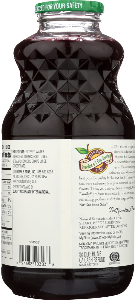 R.w. Knudsen Family: Organic Concord Grape Juice, 32 Oz