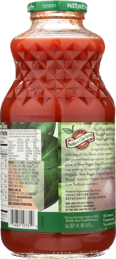 R.w. Knudsen Family: Very Veggie Organic Original, 32 Oz