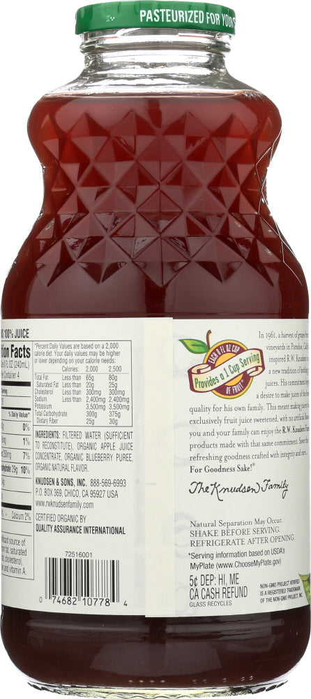 R.w. Knudsen: Organic Blueberry Nectar Juice, 32 Oz