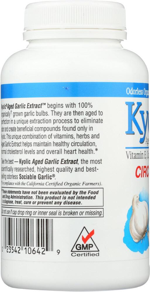 Kyolic: Aged Garlic Extract Circulation Formula 106, 200 Capsules - RubertOrganics