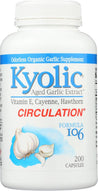 Kyolic: Aged Garlic Extract Circulation Formula 106, 200 Capsules - RubertOrganics