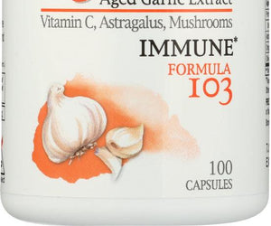 Kyolic: Aged Garlic Extract Immune Formula 103, 100 Capsules - RubertOrganics