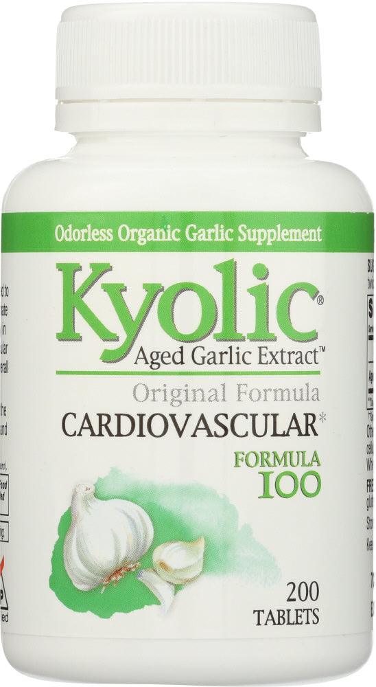 Kyolic: Aged Garlic Extract Cardiovascular Original Formula 100, 200 Tablets - RubertOrganics