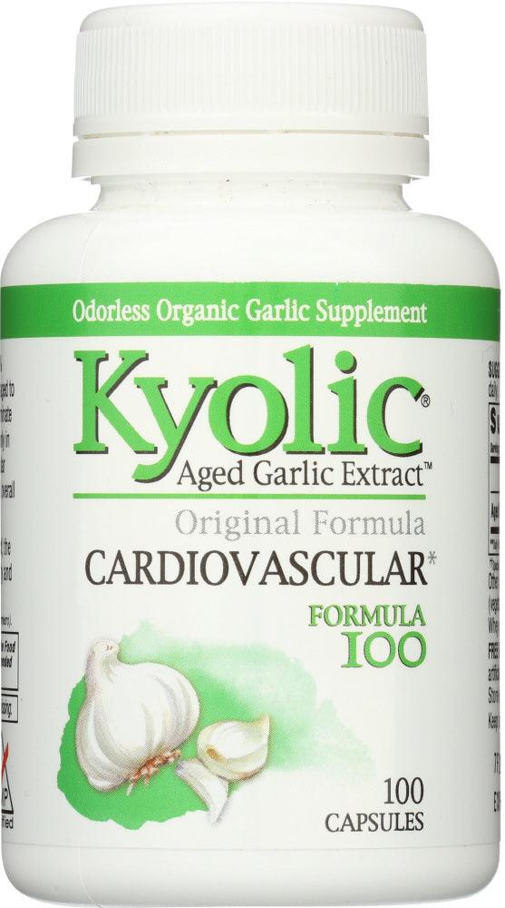 Kyolic: Aged Garlic Extract Cardiovascular Original Formula 100, 100 Capsules - RubertOrganics