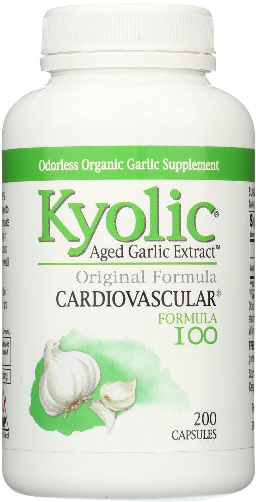 Kyolic: Aged Garlic Extract Cardiovascular Original Formula 100, 200 Capsules - RubertOrganics