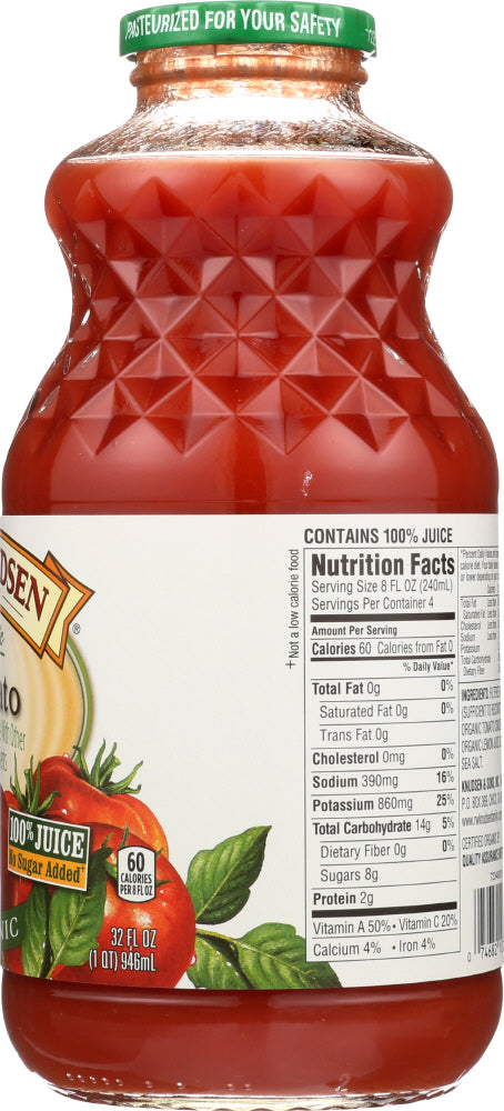 R.w Knudsen Family: Organic Juice Tomato, 32 Oz