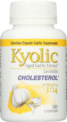 Kyolic: Aged Garlic Extract Lecithin Cholesterol Formula 104, 100 Capsules - RubertOrganics