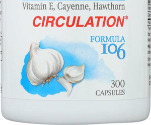 Kyolic: Aged Garlic Extract Circulation Formula 106, 300 Capsules - RubertOrganics