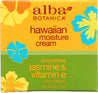 Alba Botanica: Hawaiian Moisture Cream Jasmine & Vitamin E, 3 Oz - RubertOrganics