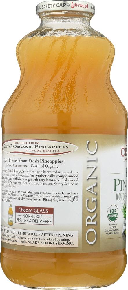 Lakewood Organic: 100% Pure Pineapple Juice, 32 Oz - RubertOrganics