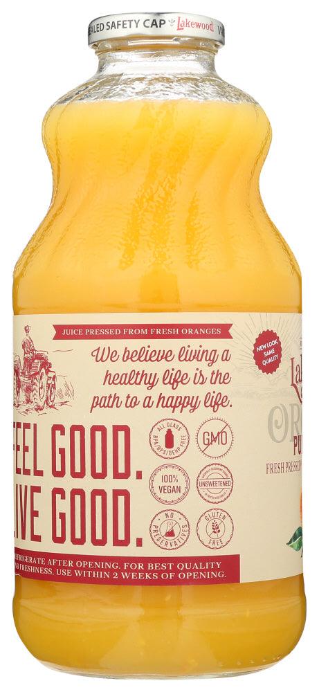 Lakewood Organic: Pure Orange Juice, 32 Oz - RubertOrganics