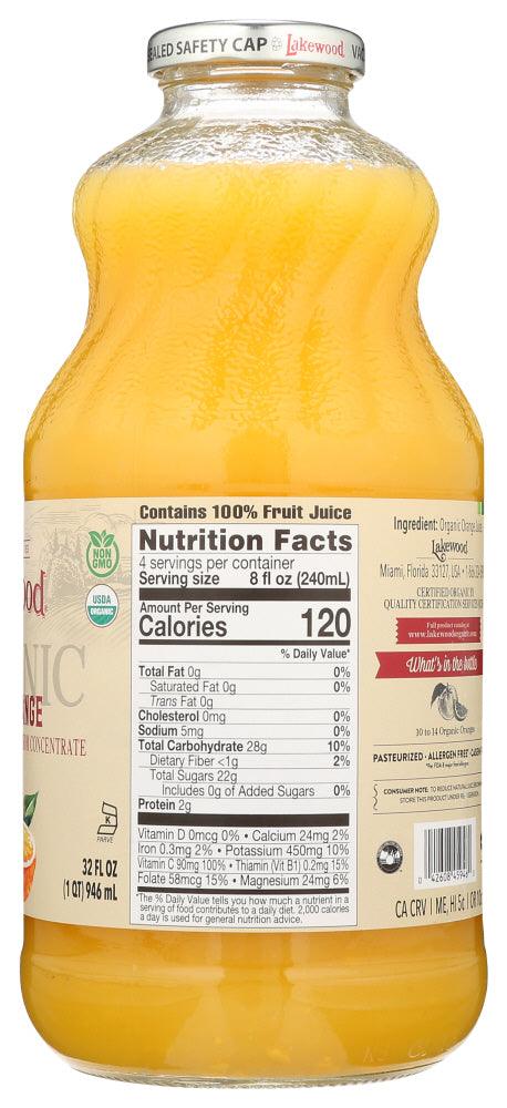 Lakewood Organic: Pure Orange Juice, 32 Oz - RubertOrganics