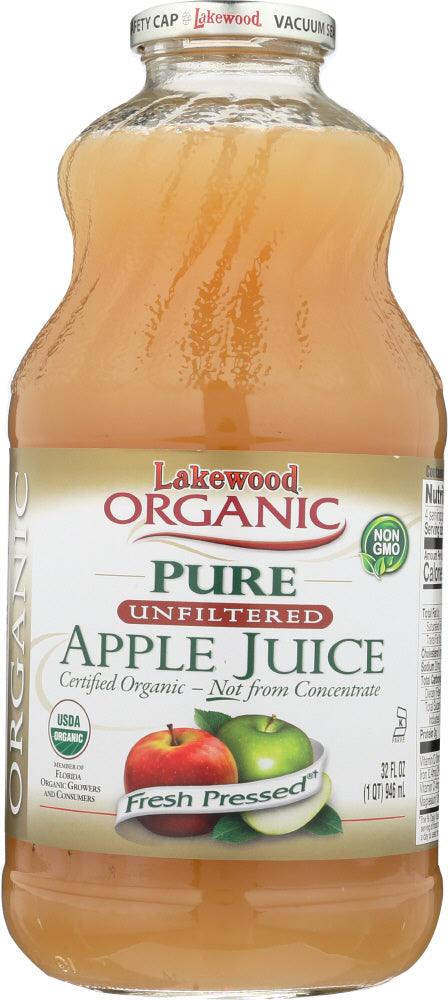 Lakewood Organic: Pure Unfiltered Apple Juice, 32 Oz - RubertOrganics
