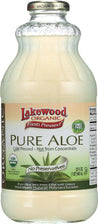 Lakewood Organic: Pure Aloe Inner Fillet Juice With Lemon, 32 Oz - RubertOrganics