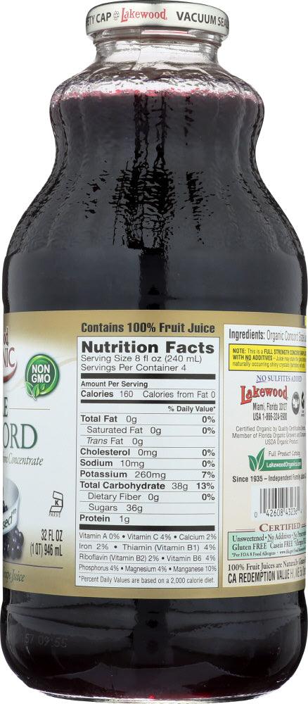 Lakewood Organic: Pure Concord Grape Juice, 32 Oz - RubertOrganics