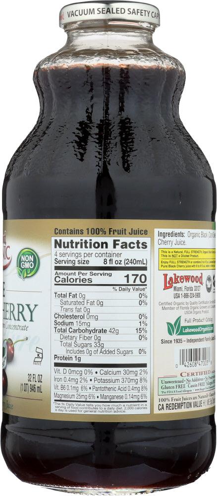 Lakewood: Organic Pure Black Cherry Juice, 32 Oz - RubertOrganics