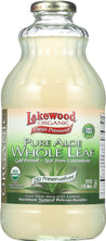 Lakewood: Organic Fresh Pressed Pure Aloe Whole Leaf Juice, 32 Oz - RubertOrganics