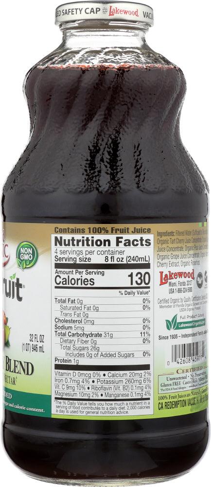 Lakewood: Organic Pure Fruit Tart Cherry Blend, 32 Oz - RubertOrganics