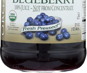 Lakewood: Organic Fresh Pressed Pure Blueberry Juice, 32 Oz - RubertOrganics