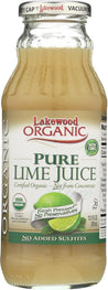 Lakewood: Organic Pure Juice Lime, 12.5 Oz - RubertOrganics