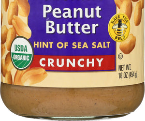 Maranatha: Organic Roasted Peanut Butter Hint Of Sea Salt Crunchy, 16 Oz