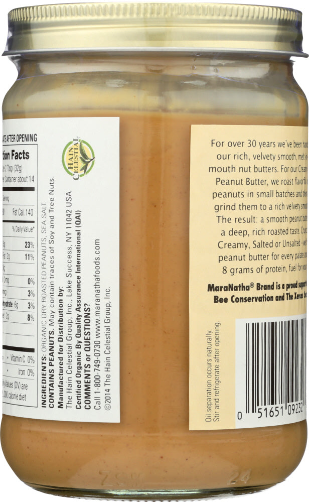 Maranatha: Organic Peanut Butter Creamy, 16 Oz