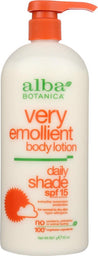 Alba Botanica: Very Emollient Body Lotion Daily Shade Spf 15, 32 Oz - RubertOrganics