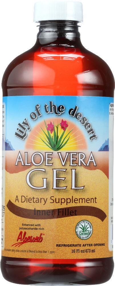 Lily Of The Desert: Aloe Vera Gel Inner Fillet, 16 Oz - RubertOrganics