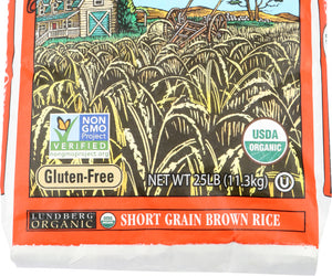 Lundberg: Organic Short Grain Brown Rice, 25 Lb