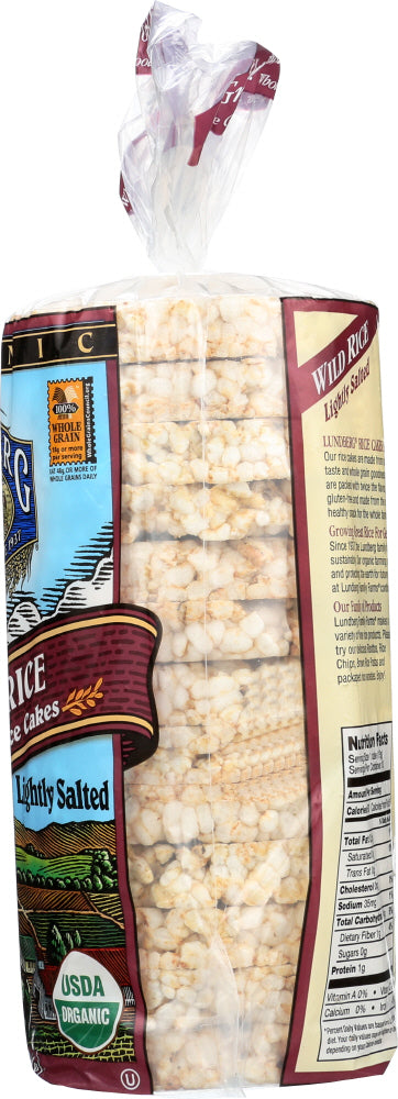 Lundberg: Wild Organic Rice Cakes Lightly Salted, 8.5 Oz