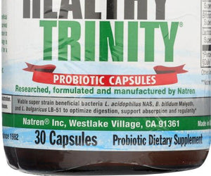 Natren: Healthy Trinity Probiotic Capsules, 30 Capsules - RubertOrganics