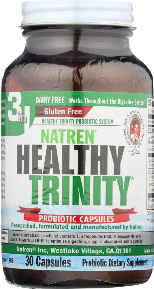 Natren: Healthy Trinity Probiotic Capsules, 30 Capsules - RubertOrganics