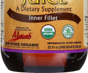 Lily Of The Desert: Organic Aloe Vera Juice Inner Fillet Preservative Free, 32 Oz - RubertOrganics