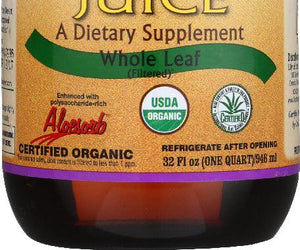 Lily Of The Desert: Organic Aloe Vera Juice Whole Leaf, 32 Oz - RubertOrganics