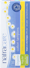 Natracare: Organic Cotton Tampons With Applicator Regular, 16 Tampons - RubertOrganics