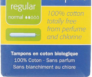 Natracare: Organic Cotton Tampons With Applicator Regular, 16 Tampons - RubertOrganics