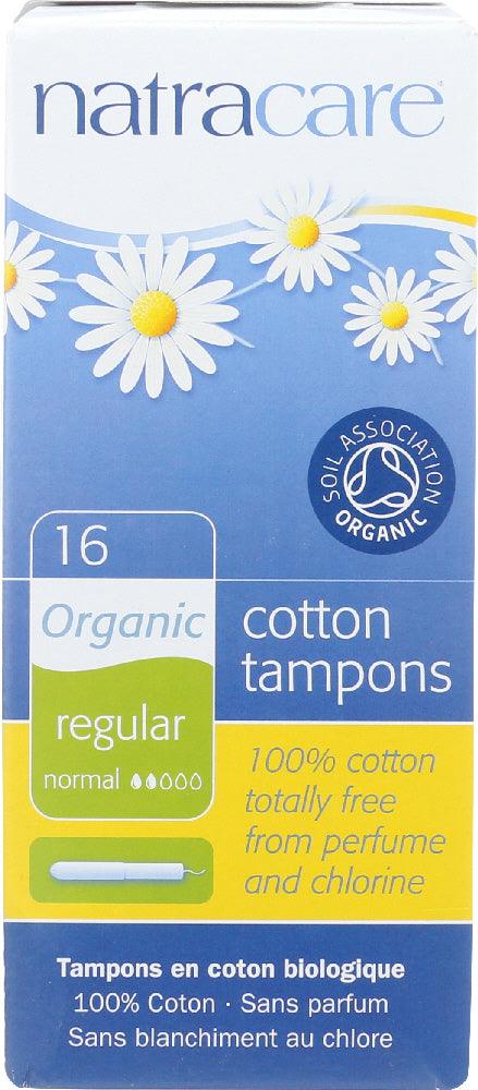 Natracare: Organic Cotton Tampons With Applicator Regular, 16 Tampons - RubertOrganics